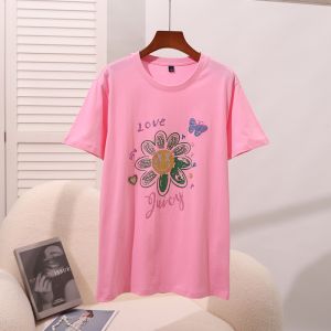 Juicy Couture Love Juicy Floral Tee 7410 Women/Kids T-Shirt Cherry