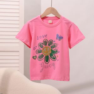 Juicy Couture Love Juicy Floral Tee 7410 Women/Kids T-Shirt Pink