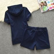 Juicy Couture Original Velour Tracksuits 612 2pcs Women Suits Navy Blue