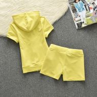 Juicy Couture Original Velour Tracksuits 612 2pcs Women Suits Yellow